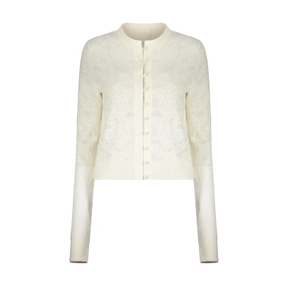 Chloé Cropped Knitted Cardigan
