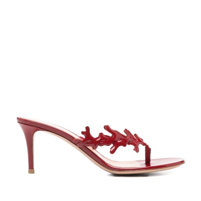 Gianvito Rossi Sandals Red Patent Calf Leather