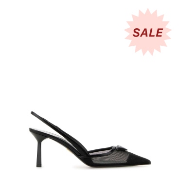 Prada Black Mesh Pumps