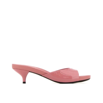 Prada Pink Leather Mules