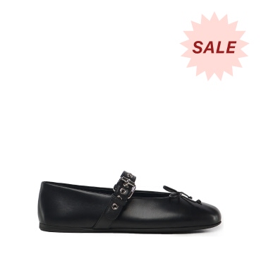 Miu Miu Leather Ballerinas