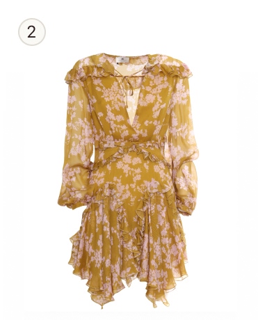 Elisabetta Franchi Yellow silk dress Midi