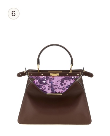 Fendi Peekaboo Iseeu Medium Handbag Brown Calfskin Leather (bos Taurus) Hand Bags