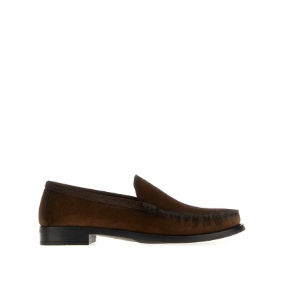 Prada Brown Suede Loafers