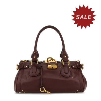 Chloé Chocolate Leather Paddington Shoulder Bag