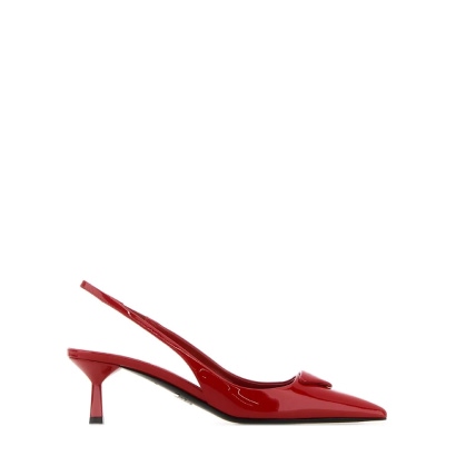 Prada Red Leather Pumps