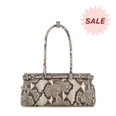 Prada Printed Leather Medium Bonnie Shoulder Bag