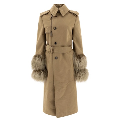 Burberry Cuff-detailed Belted Waist Coat