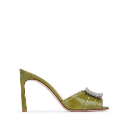 Roger Vivier Trompette Stitching Mule 85 Callagreen Leather / Sole: Calf Sneaker