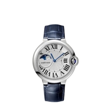Cartier Ballon Bleu 37mm Blue Alligator Strap