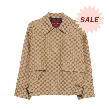 Gucci Bomber Gg Canvas Nephrite Oro Giacca