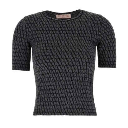 Valentino Garavani Embroidered Wool Top