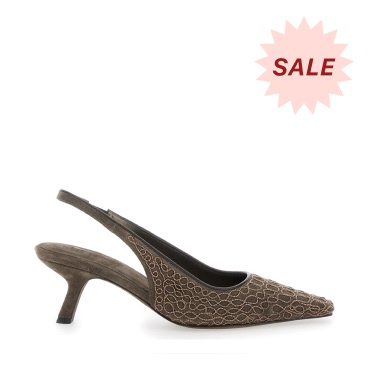 Brunello Cucinelli Embellished Suede Pumps