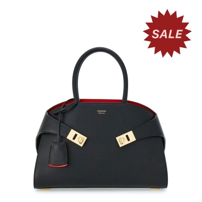 Ferragamo Hug Bicolor Handbag