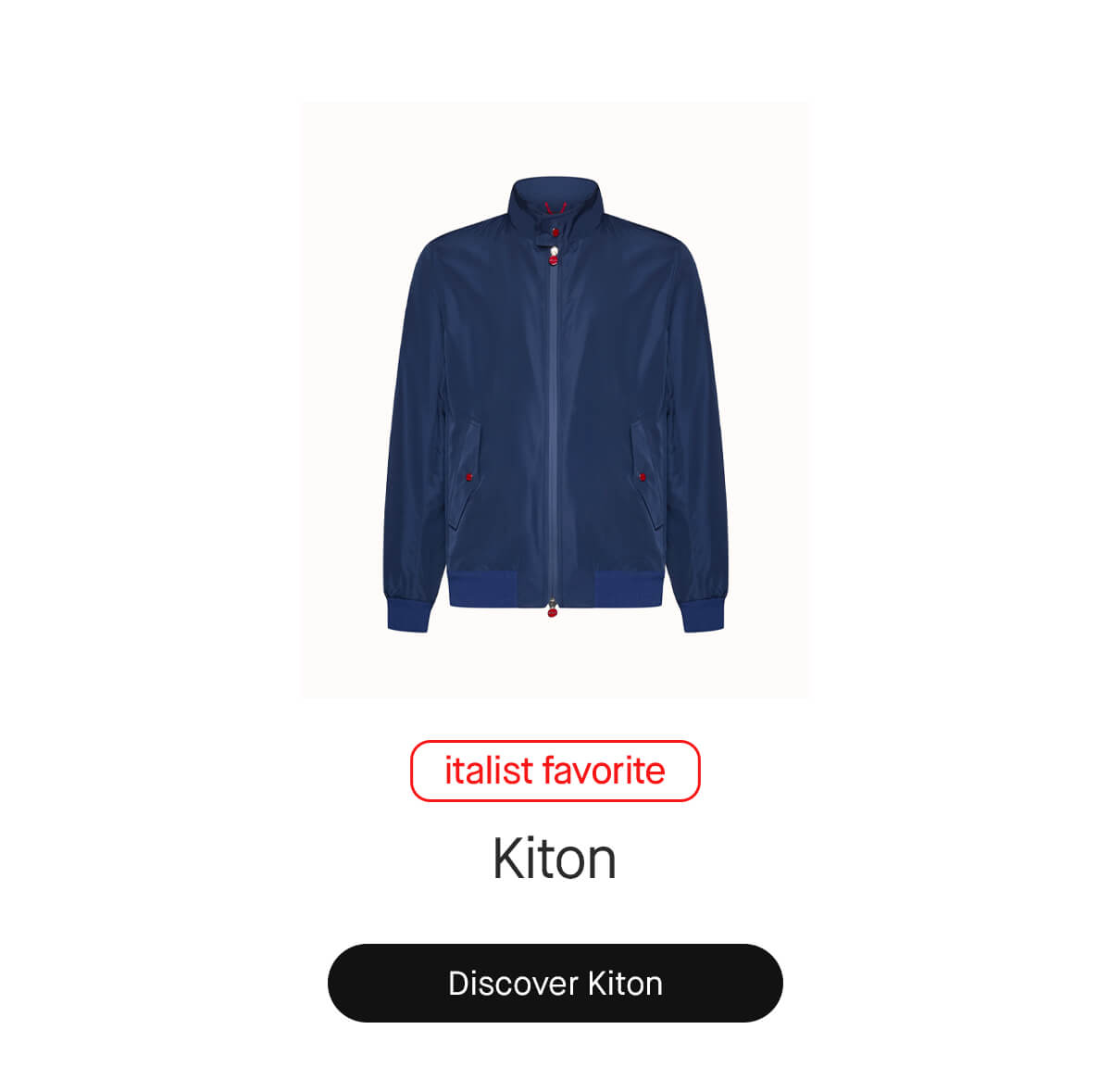 italist favorite Kiton Discover Kiton