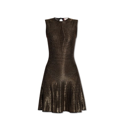 Alexander McQueen Metallic Mini Dress