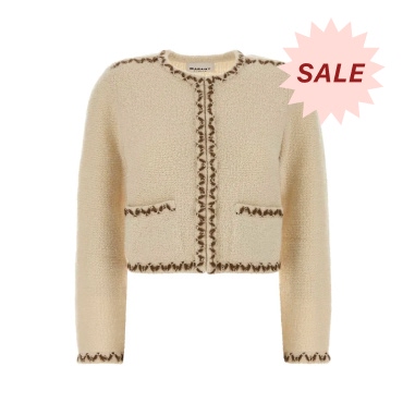 Marant Étoile Ivory Wool Blend Rochelle Cardigan