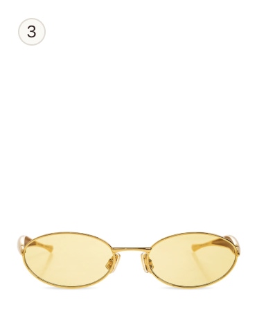 Bottega Veneta Sardine Oval Sunglasses