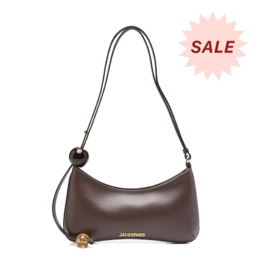 Jacquemus Le Bisou Perle Leather Shoulder Bag