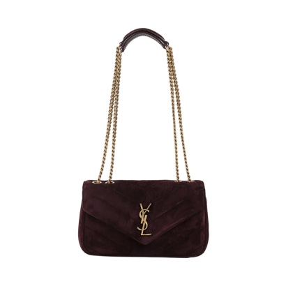 Saint Laurent Lou Lou Suede Shoulder Bag