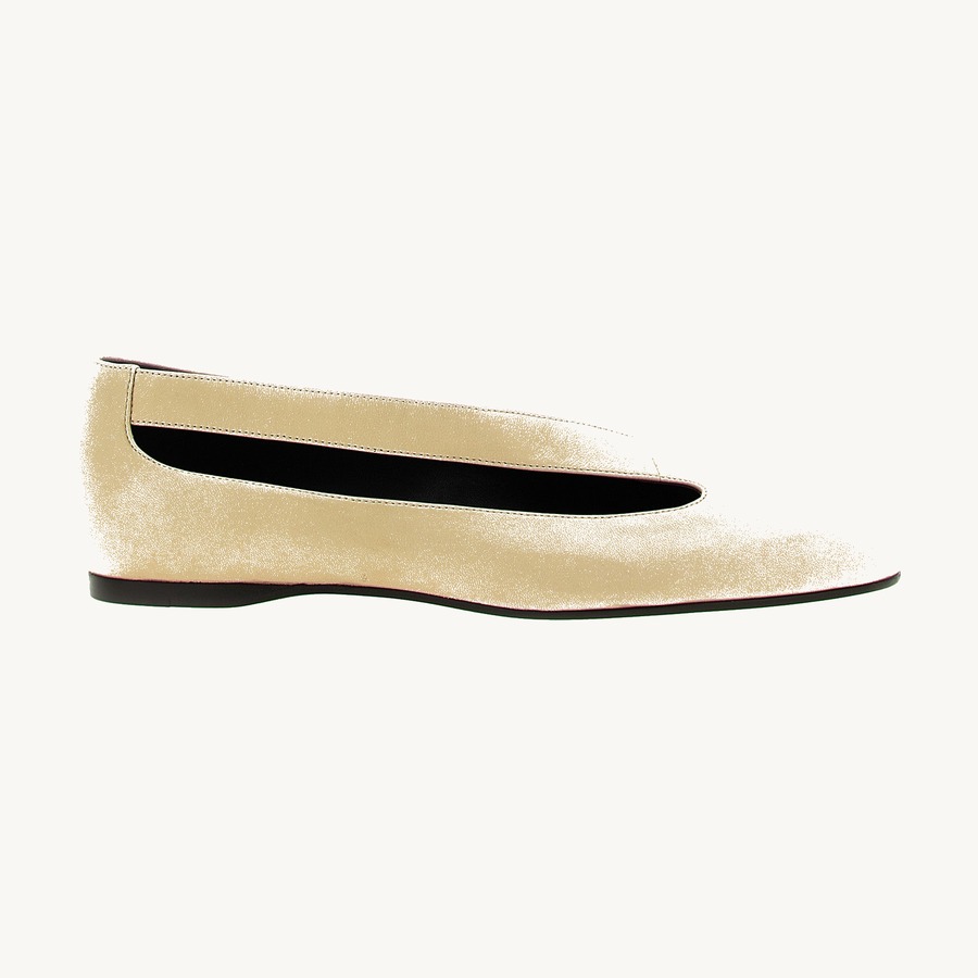 Khaite — Khaite Diana Ballet Flat — Beige