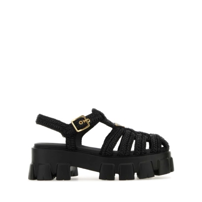 Prada Raffia Sandals