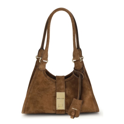 Prada Suede Shoulder Bag