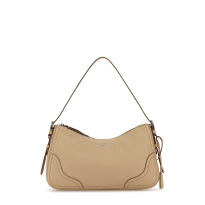 Prada Beige Leather Shoulder Bag Sabbia Borse A Mano