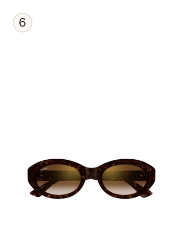 Cartier Double C De Cartier 002 Havana Brown Sunglasses