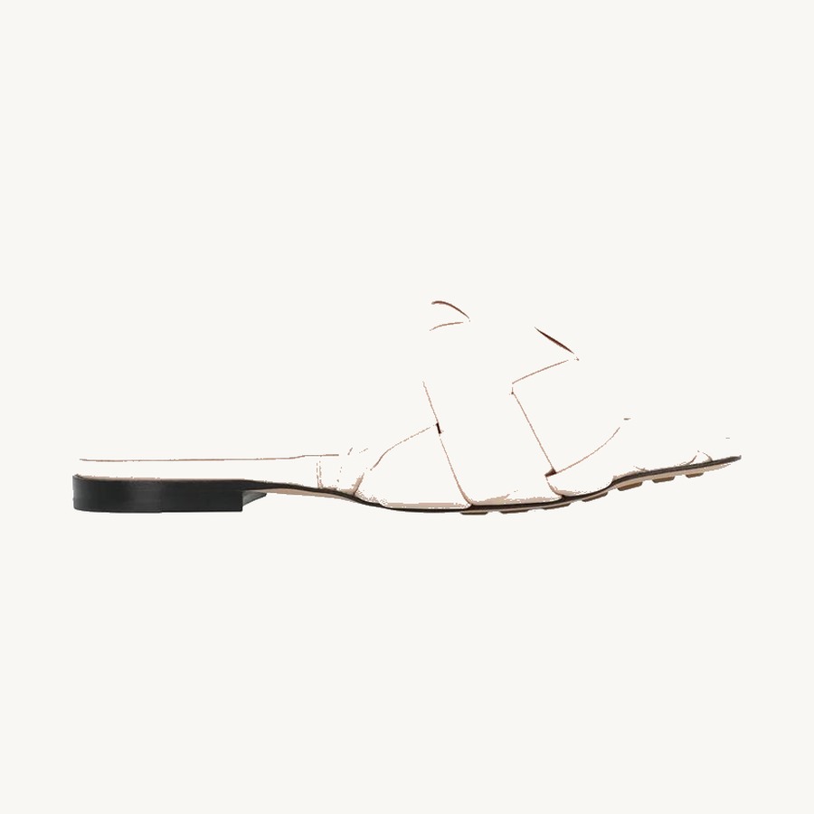 Bottega Veneta — Bottega Veneta Padded Leather Sandals — Beige