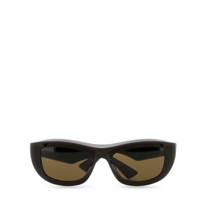 Bottega Veneta Dark Brown Acetate Sunglasses