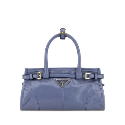 Prada Powder Blue Leather Mini Prada Bonnie Handbag