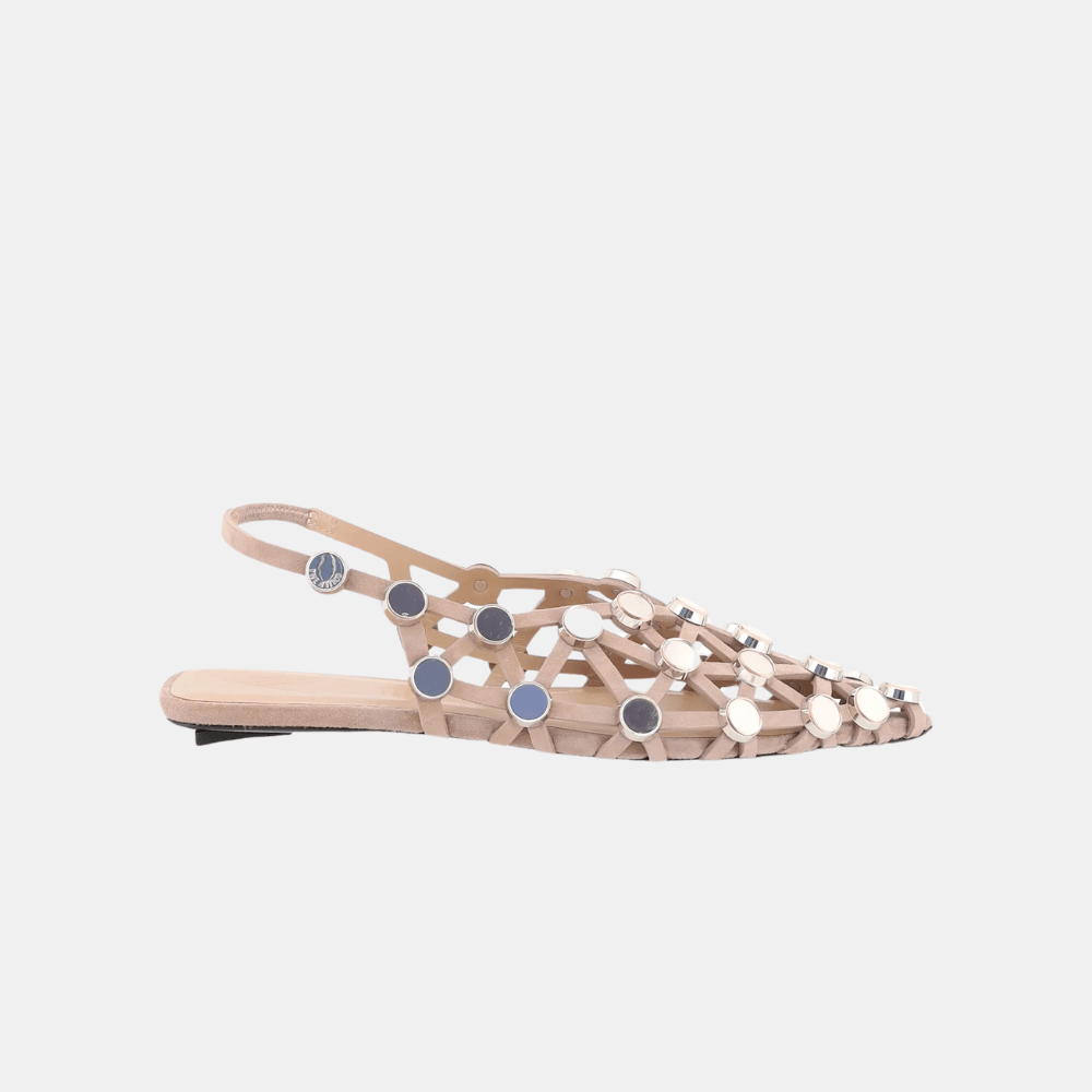The Attico Grid Ballerinas