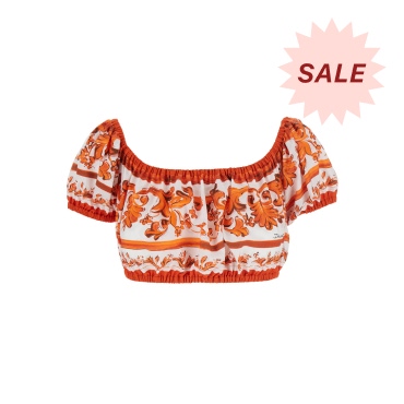 Majolica Crop Top