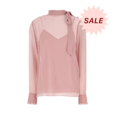 Gucci Pink Crepe Blouse