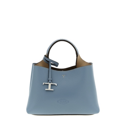 Tod's Apa Micro handbag Light Blue Calfskin Leather (bos Taurus) Hand Bags