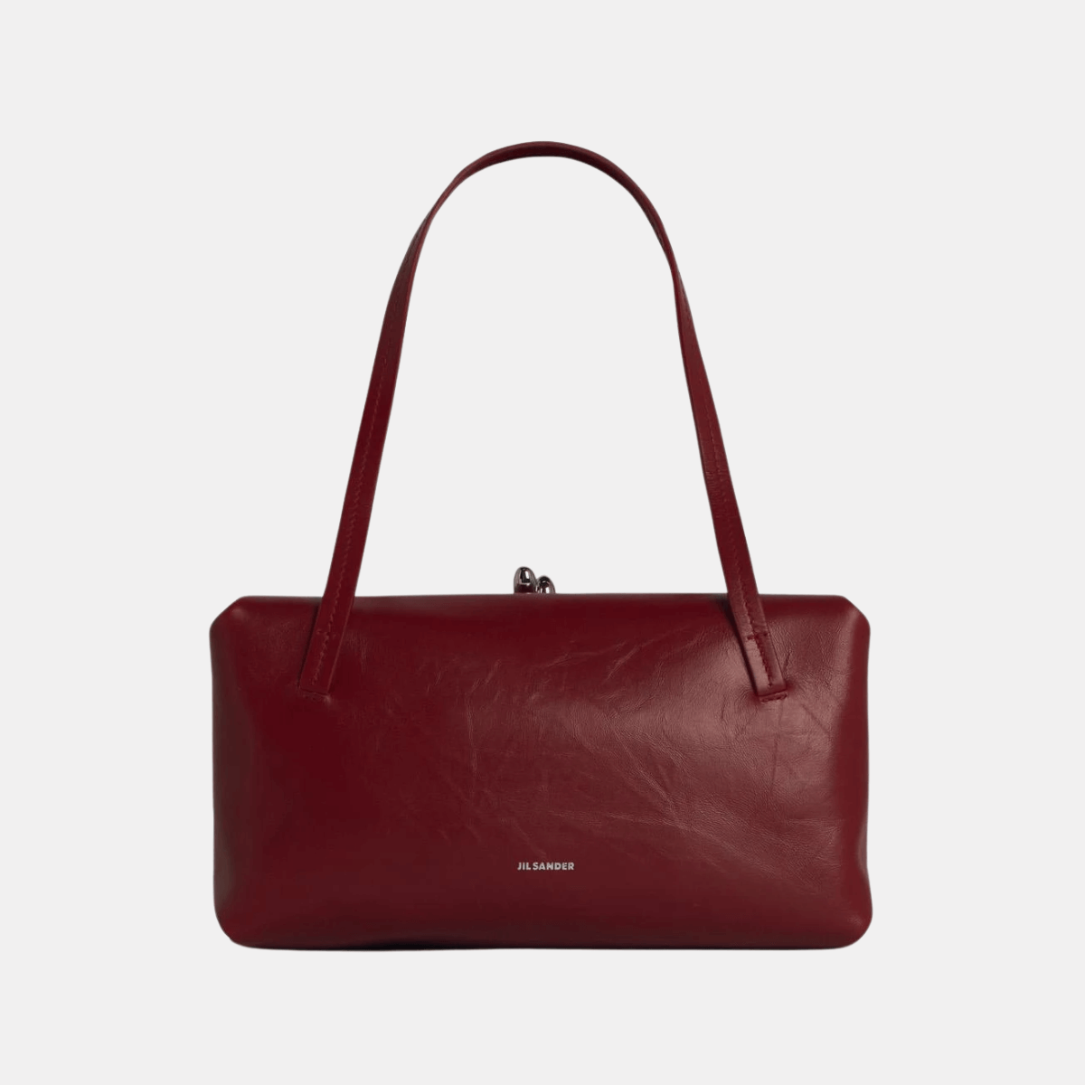 Jil Sander Small 'gogi' Red Leather Bag
