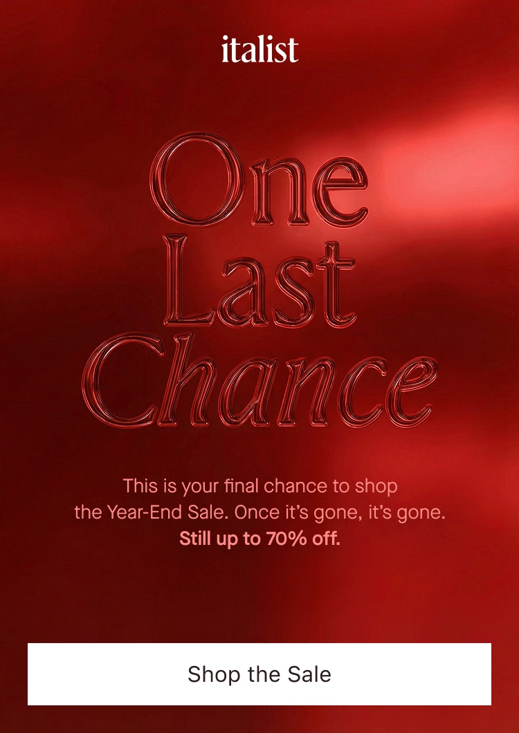 Final pieces from the Year-End Sale, still up to 70% off.