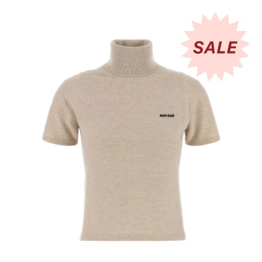 Miu Miu Sand Cashmere Sweater
