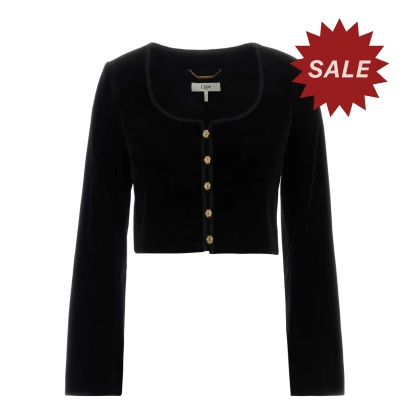 Chloé Black Velvet Blazer