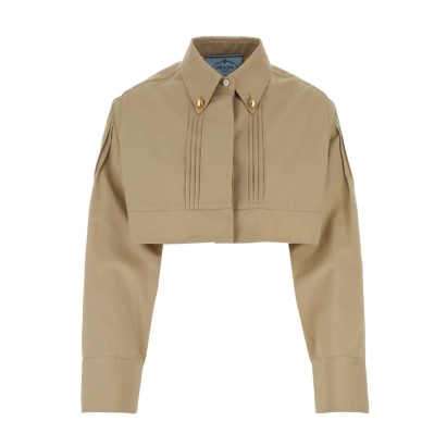 Prada Beige Poplin Shirt