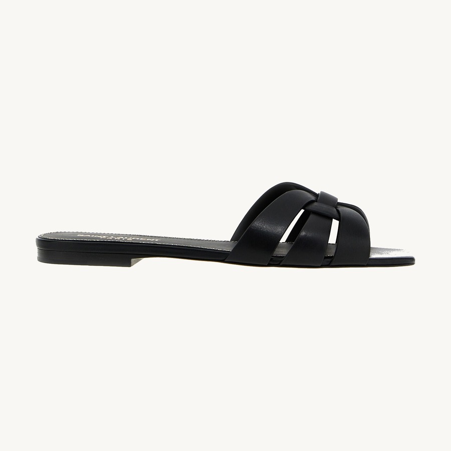 Saint Laurent — Saint Laurent Tribute Nu Sandals — Black