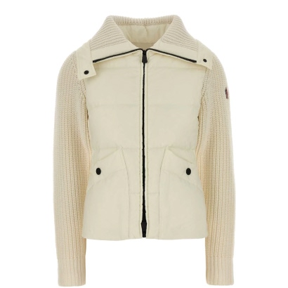 Moncler Grenoble Ivory Wool Cardigan