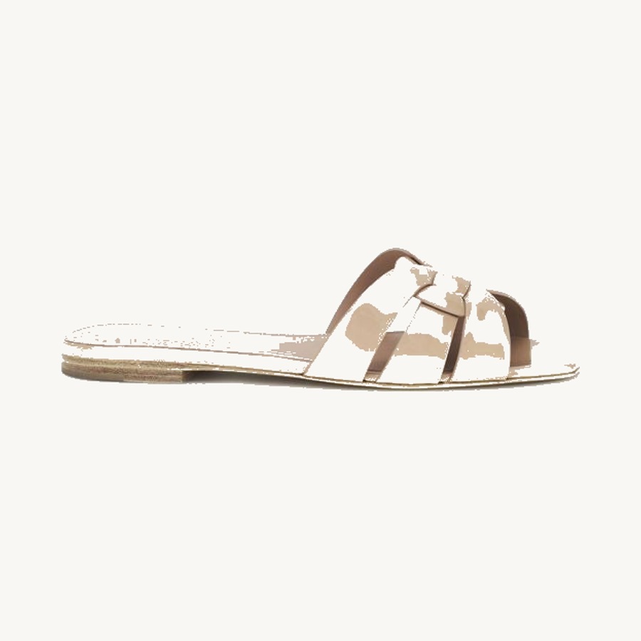 Saint Laurent — Saint Laurent Tribute Sandals — Beige