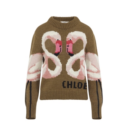 Chloé Secret Brown Wool Pullover