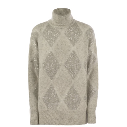 Brunello Cucinelli Dazzling Argyle Sweater