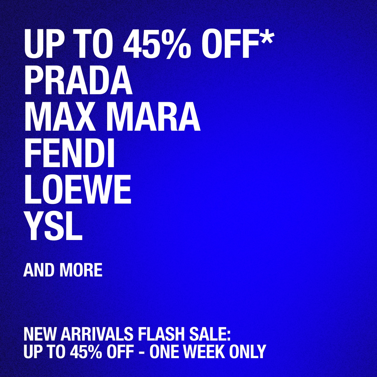 45% OFF SELECTED STYLES