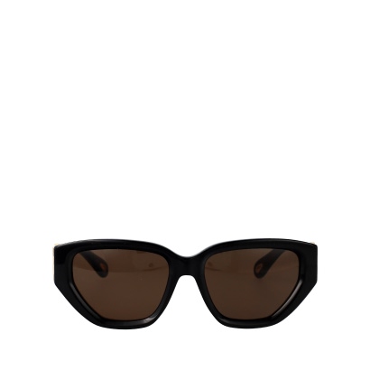 Chloé Ch0235s 001 Black Brown Metal Sunglasses