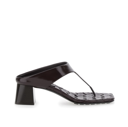 Bottega Veneta Bordeaux Thong Sandals