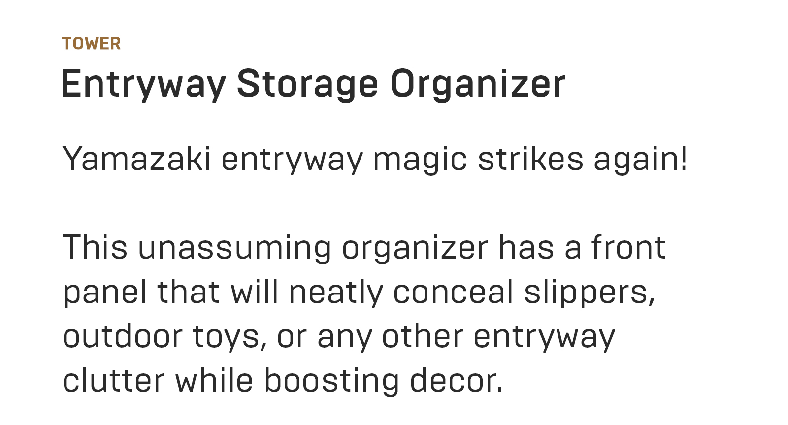 NEW🌟 The Perfect Entryway Organizer Yamazaki Home